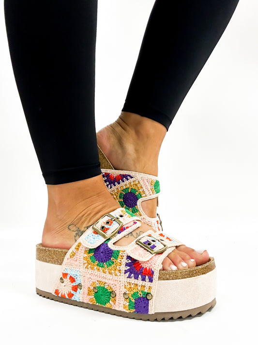 Corky's Multi Crochet Wannabe Sandals