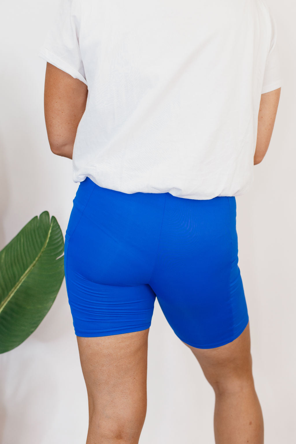 Staple Piece Biker Shorts In Electric Atlantic - Reg & Curvy