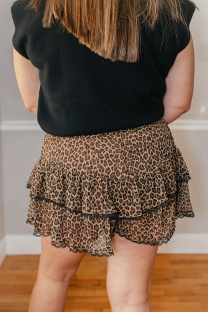 Leopard & Lace Shorts