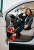 Corky's Red Faux Suede Spoiler Alert Sneakers