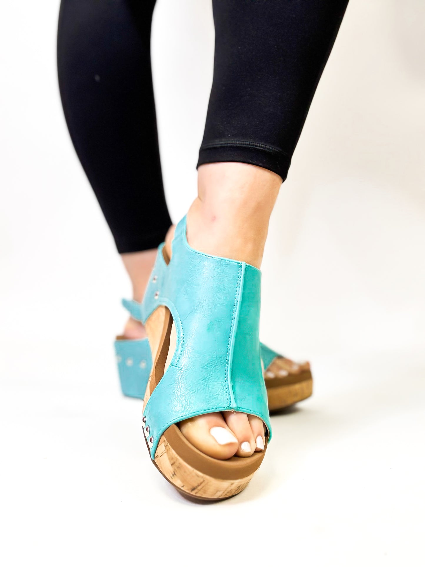 Corky's Teal Carley Sandals