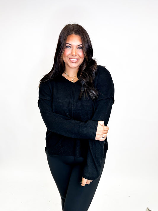 Fan Favorite Sweater in Black - Reg/Curvy