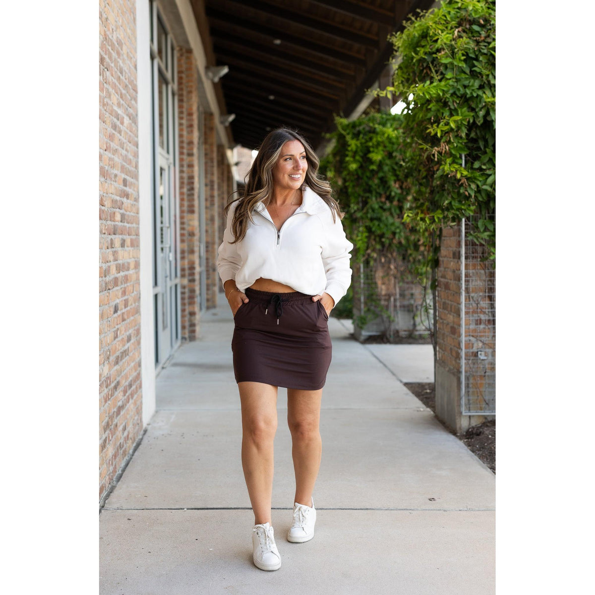 The Bridget - BROWN Jogger Skirt