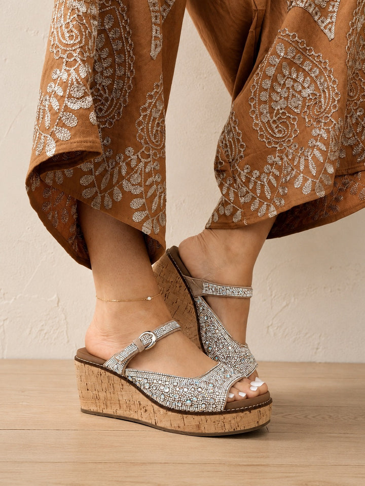 Corky's Rhinestone Treat Yourself Wedges
