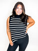 Shadow Stripe Sleeveless Top