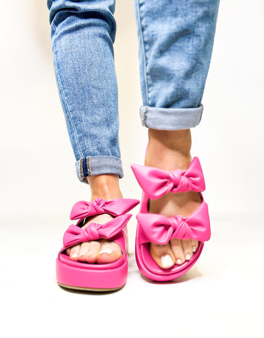 Corky's Hot Pink Lil Bit Knotty Sandals