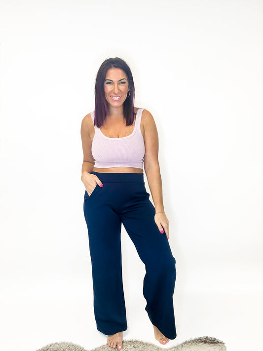 Modern Flare Pants in Navy - Reg/Curvy