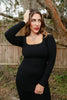 Sleek Silhouette Maxi Dress
