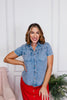 Buttoned Blues Top - Reg/Curvy