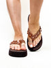 Corky's Cognac No Running Flip Flops