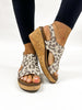 Corky's Tan Sparkle Leopard Carley Sandals