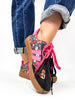 Makers Fuchsia Floral Emma Sneakers