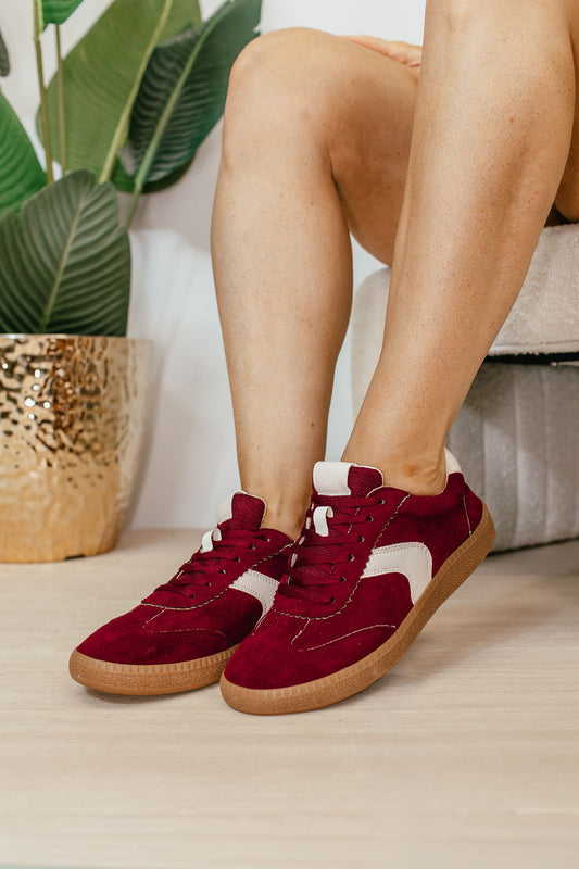 Corky's Wine Faux Suede Spoiler Alert Sneakers