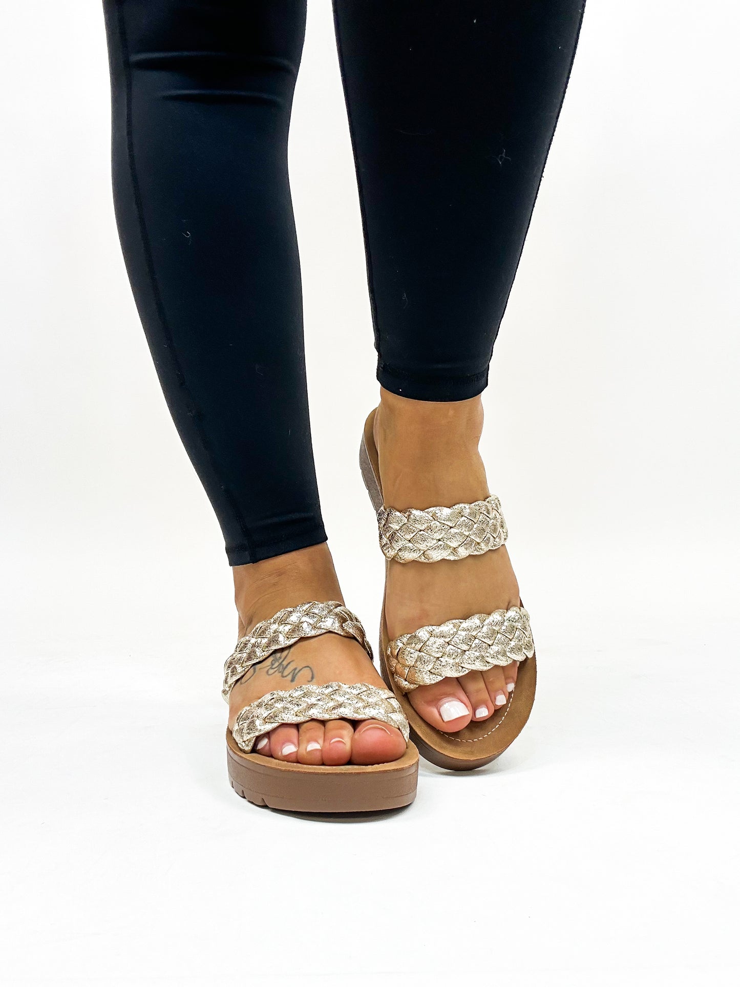 Corky's Gold Wind It Up Sandals