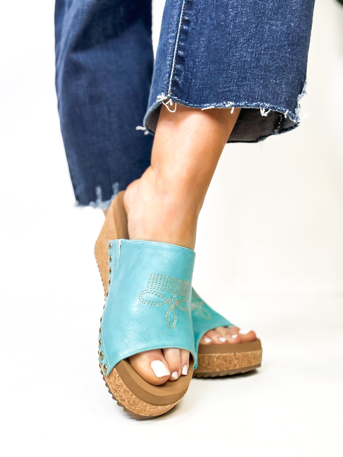 Corky's Turquoise Saddle Up Sandals