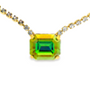 Tova Rhys Rectangle Necklace in Peridot Lemon - FINAL SALE