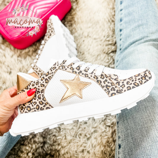Nude Leopard Smith Sneakers