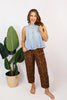 Cloud Wash Denim Top