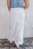 Patch and Stitch Joggers in Off White
