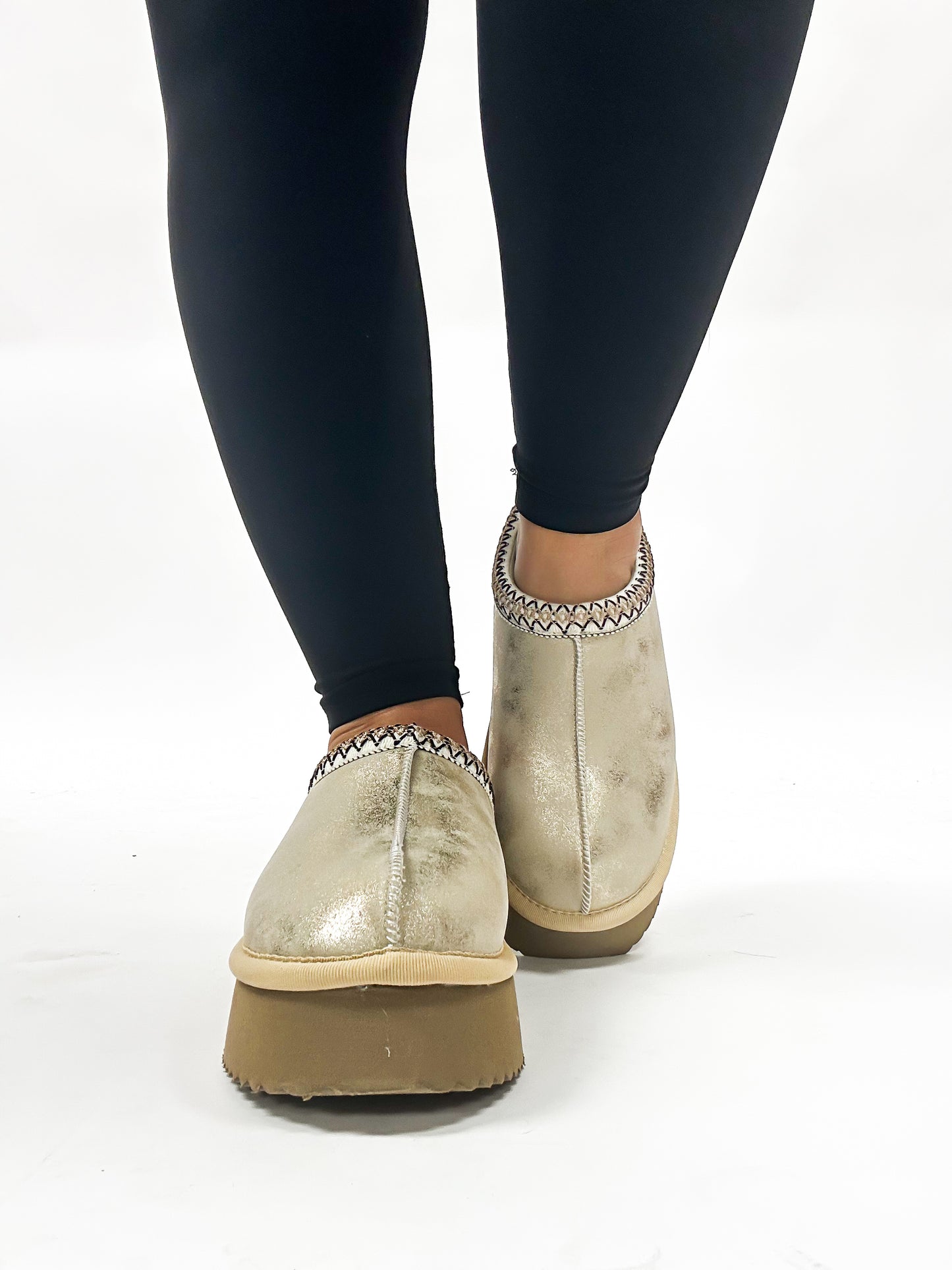 Corky's Washed Gold Metallic Pillow Talk Shoes - FINAL SALE