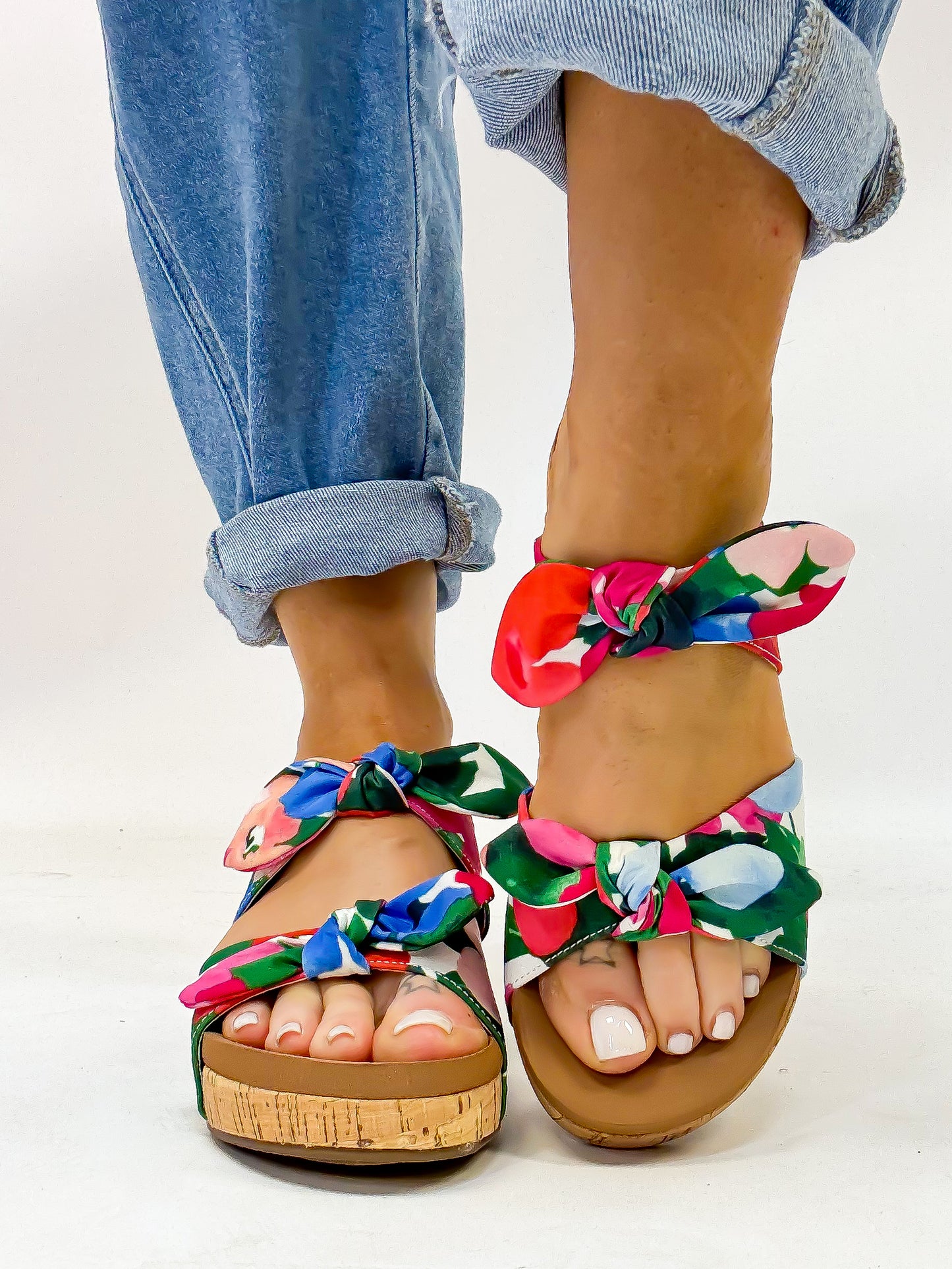 Corky's Floral Sittin Pretty Wedges