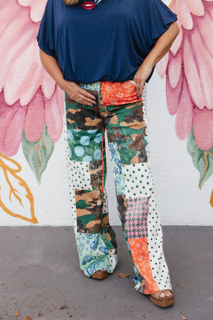 Camo Patchwork Denim