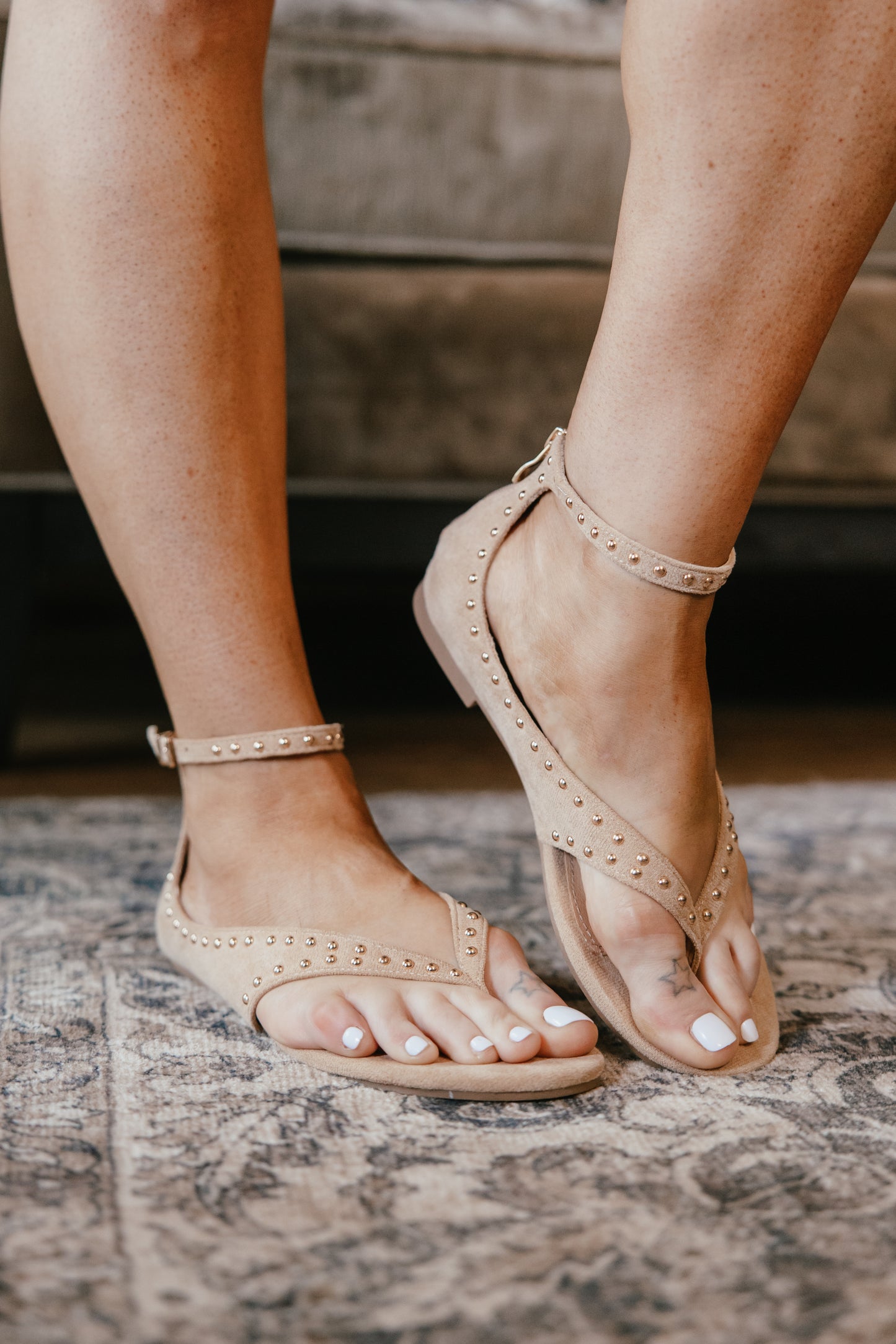 Corky's Camel Faux Suede Don't Be Cringy Sandals