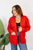 The Perfect Slouch Cardigan In Red