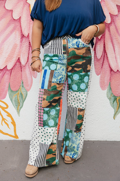 Camo Patchwork Denim