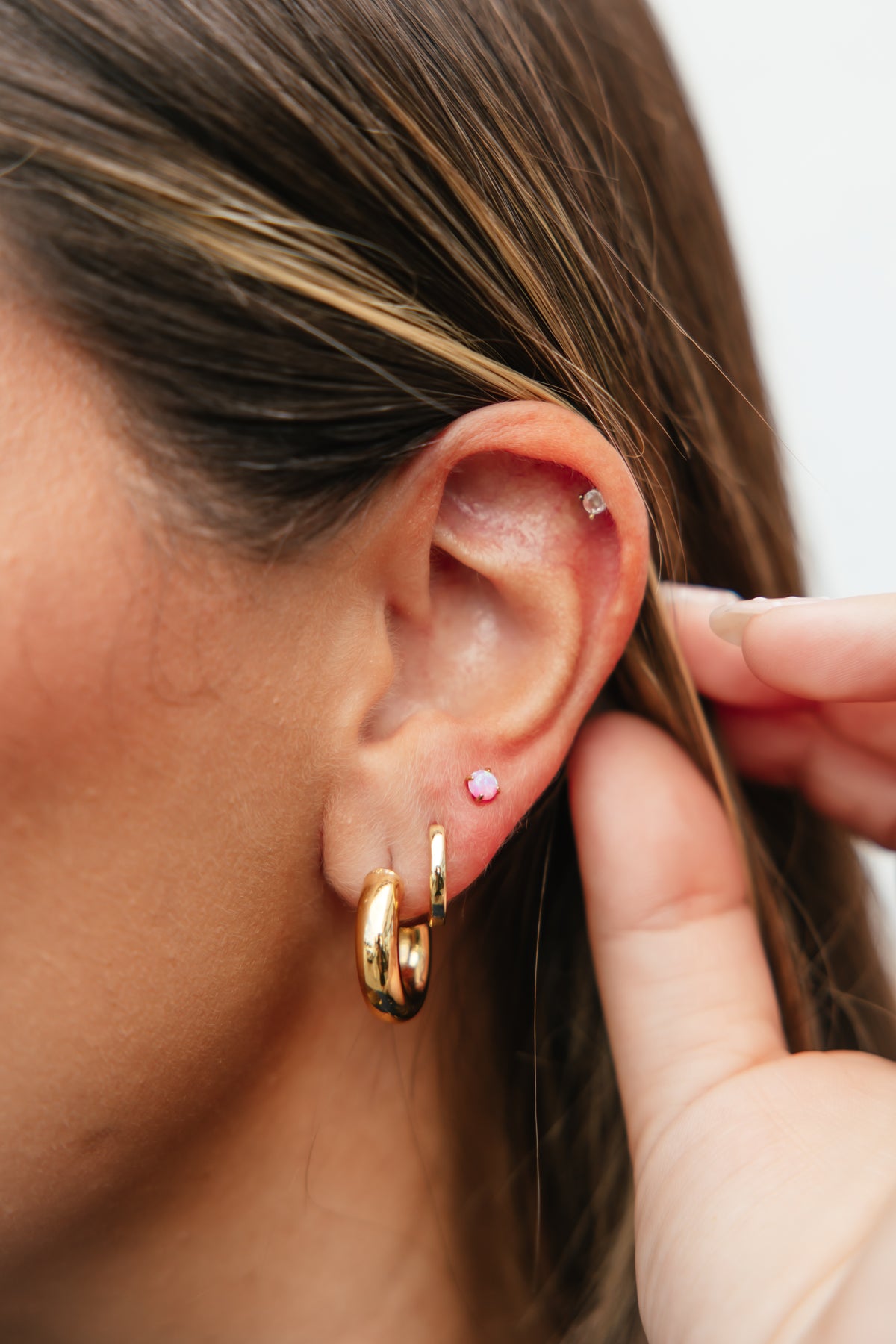 Venus Stud Earrings In Opal Lilac