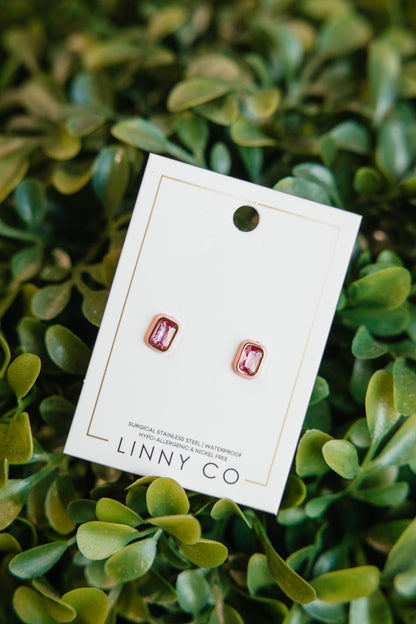 Whitney Stud Earrings In Bubblegum Pink