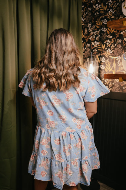 Bluebell Roses Dress - Reg & Curvy
