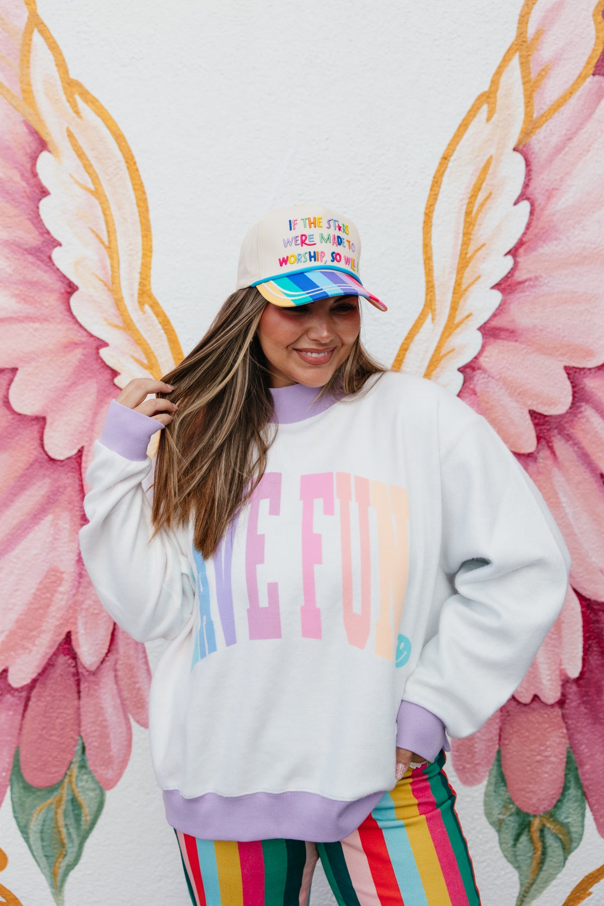 Have Fun 2-Sided Mock Sweatshirt