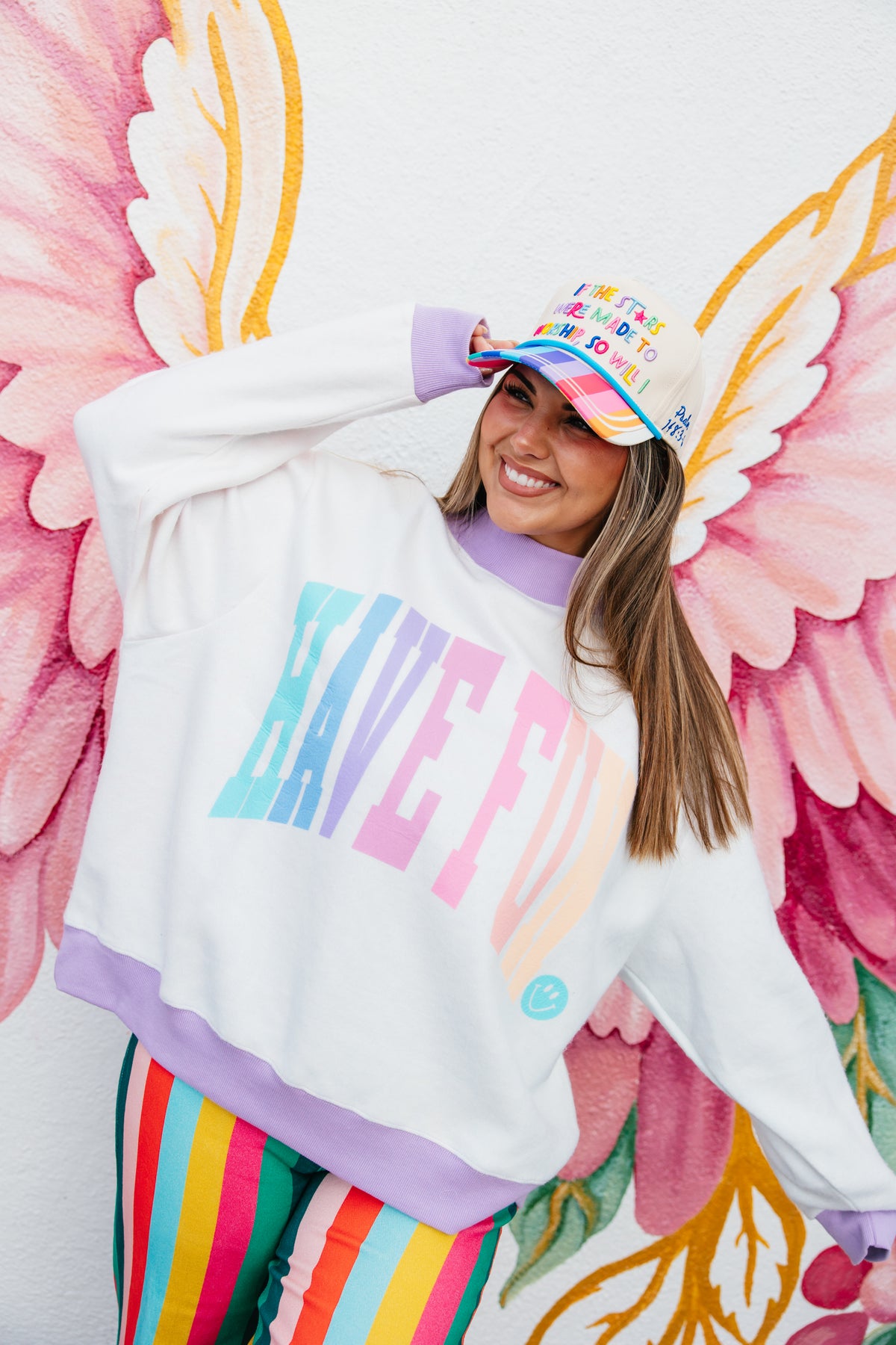 Have Fun 2-Sided Mock Sweatshirt