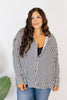 Classic Kathryn Button Up Top in Black Stripes - Reg & Curvy