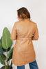 The Timeless Tie-Waist Trench Coat In Camel