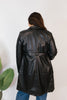 The Timeless Tie-Waist Trench Coat In Black
