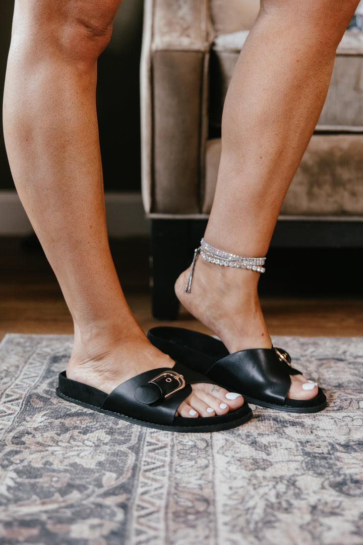 Corky's Black Passport Sandals