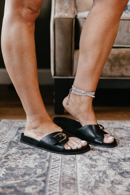 Corky's Black Passport Sandals