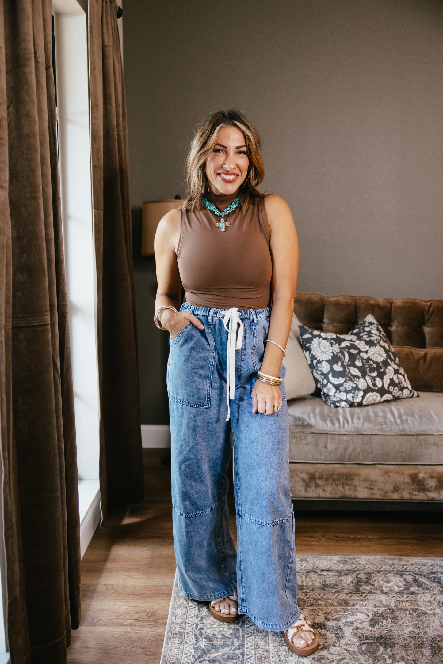 Easygoing Denim Pants