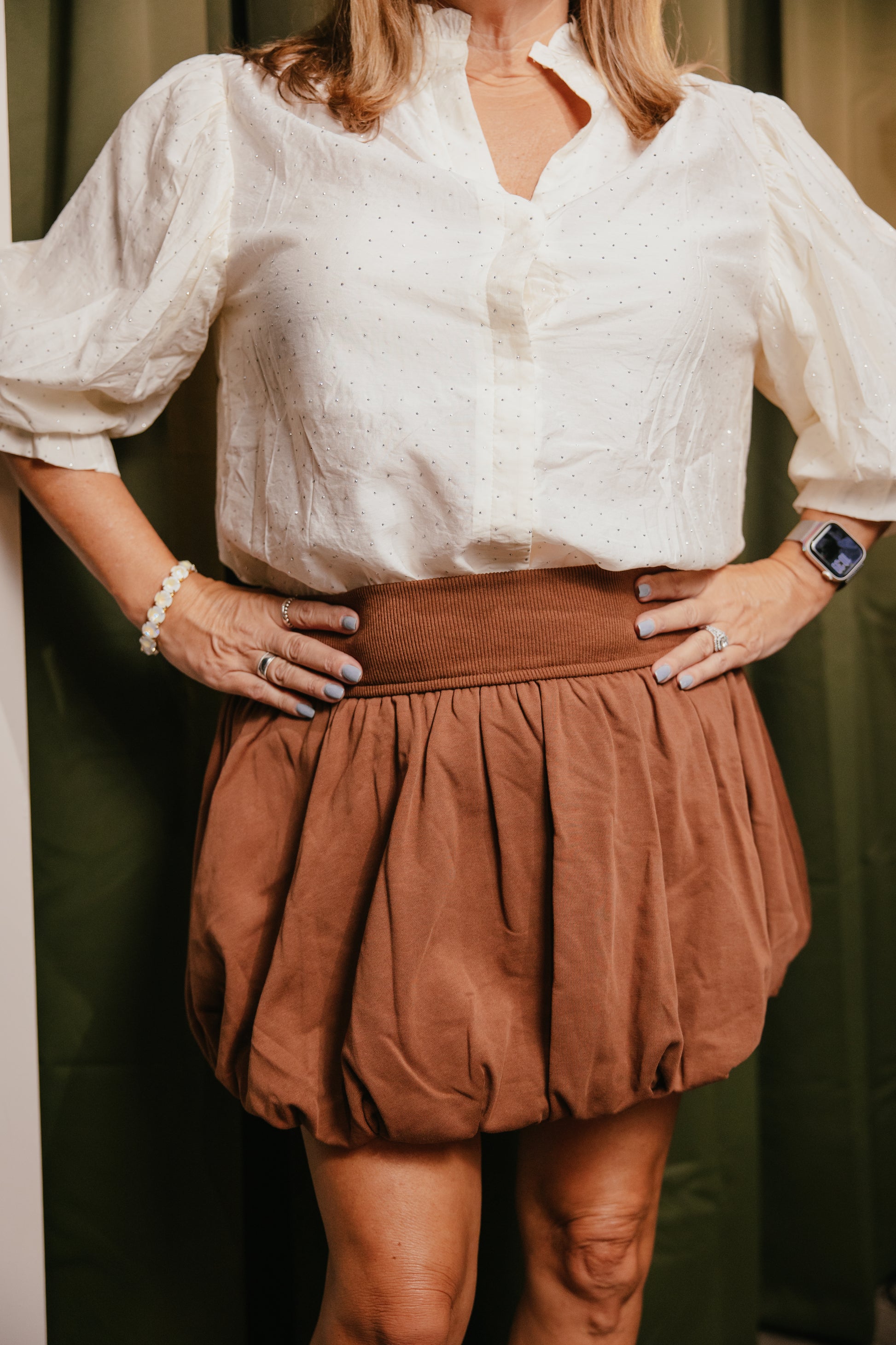 In My Bubble Skirt In Chocolate