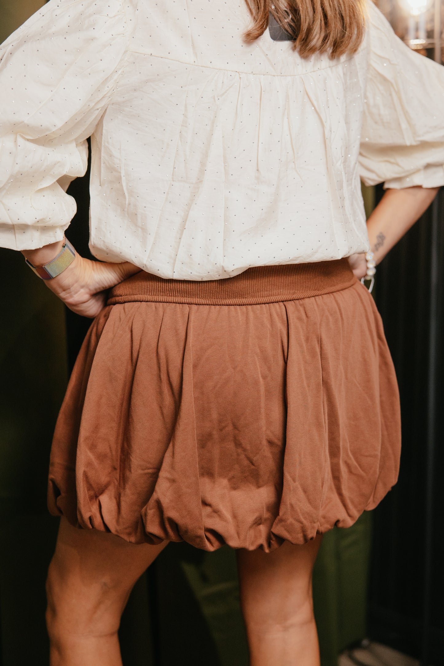 In My Bubble Skirt In Chocolate
