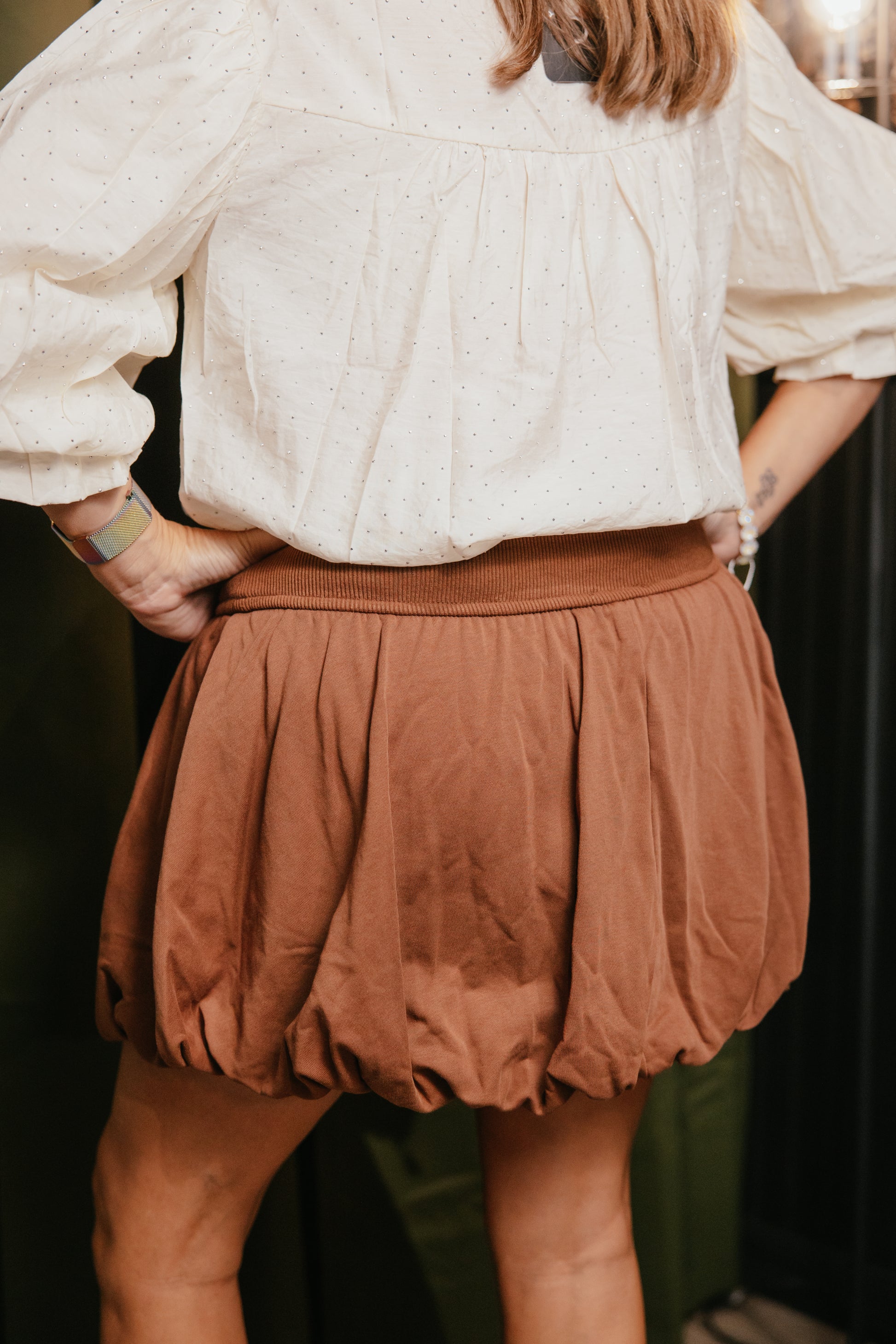 In My Bubble Skirt In Chocolate