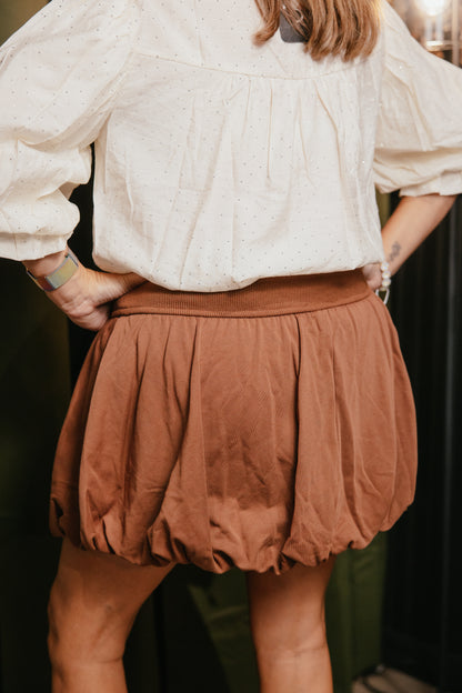 In My Bubble Skirt In Chocolate