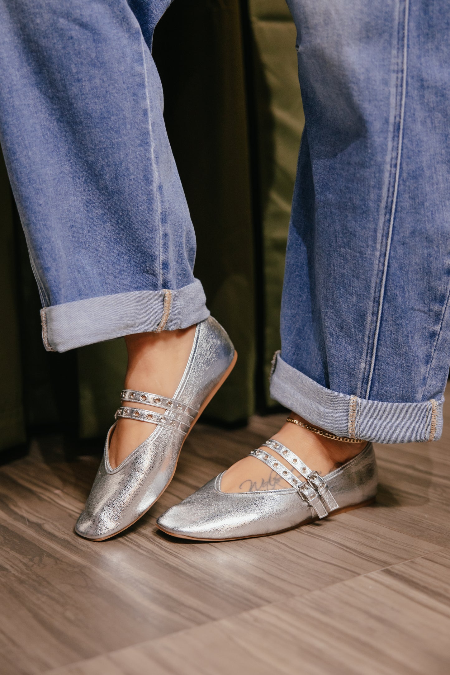 Corky's Silver All Eyes On Me Flats