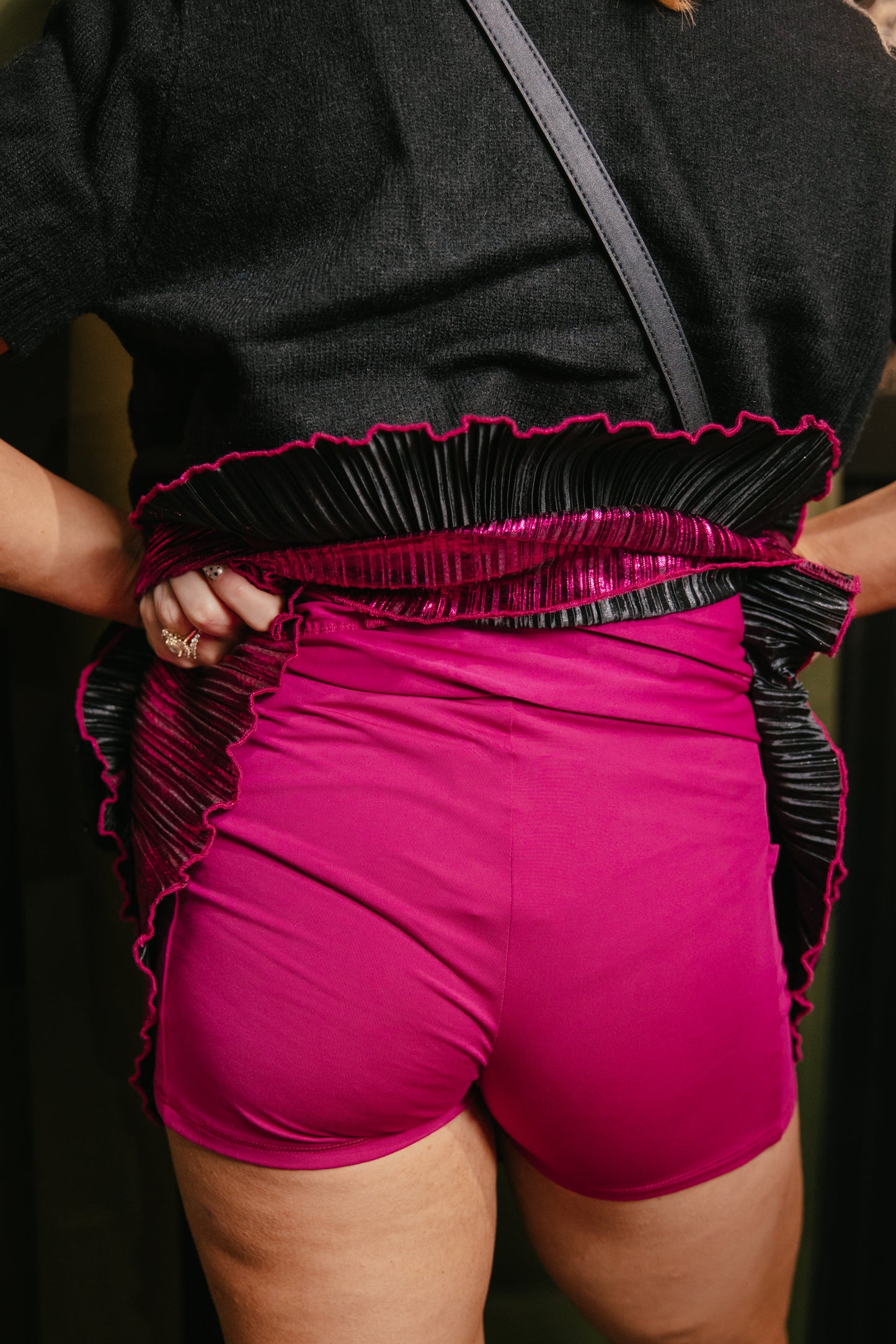 All That Shimmers Skirt In Hot Pink - Reg & Curvy