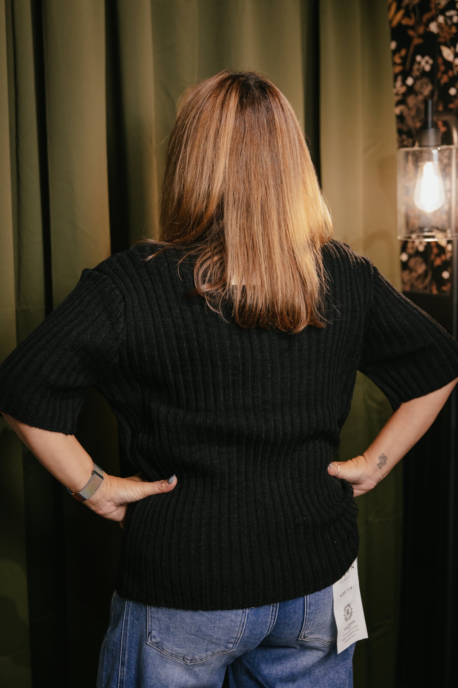 Uptown Knit Top In Black - Reg & Curvy