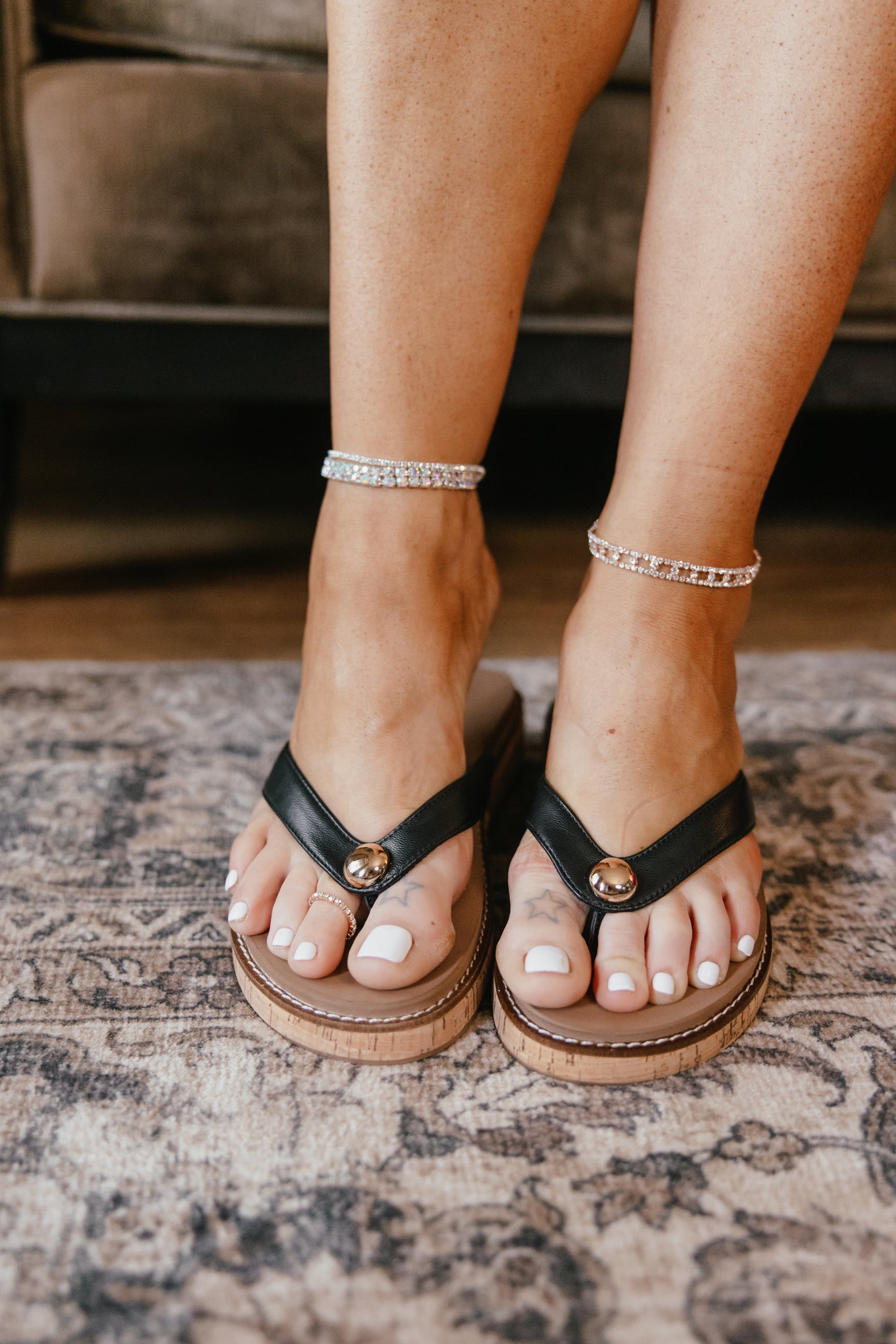 Corky's Black Off The Deep End Sandals