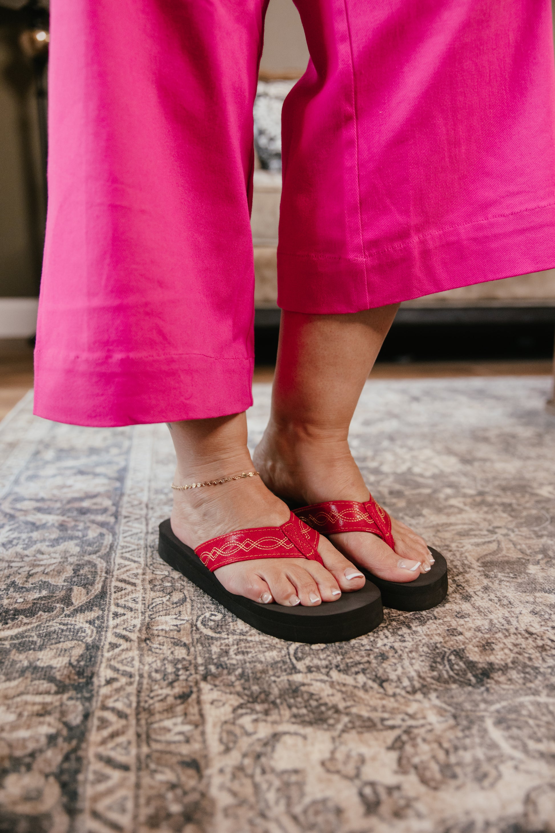 Corky's Red Overboard Sandals