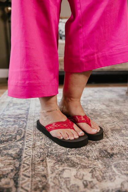 Corky's Red Overboard Sandals